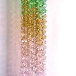 ガラスボタンカットビーズ 10㎜ mix 14色ｘ5粒　在庫処分 6枚目の画像