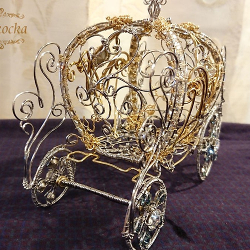 シンデレラのカボチャの馬車 その他インテリア雑貨 ビーズ屋黒猫（黒江