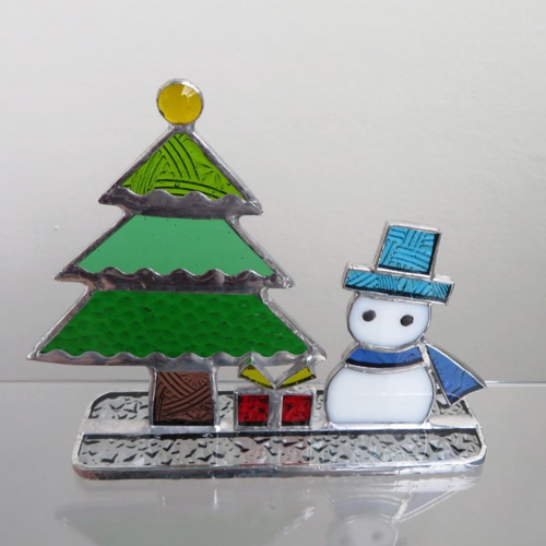 クリスマスツリーと雪だるま クリスマスツリーと雪だるま」を作ってみた｜ゆきやま