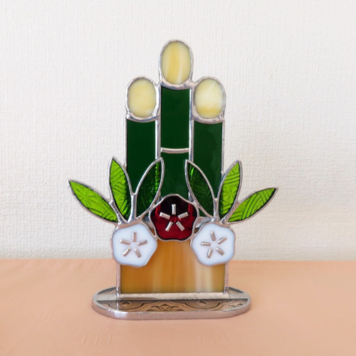 ステンドグラス 門松 お正月 その他インテリア雑貨 pi-tyan 通販