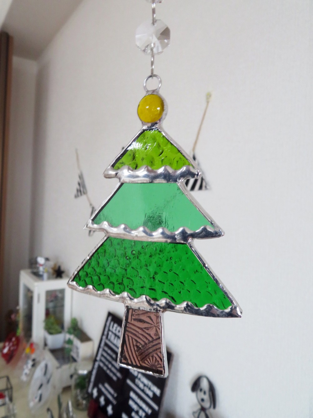 ステンドグラス クリスマスツリー オーナメント☆ サン