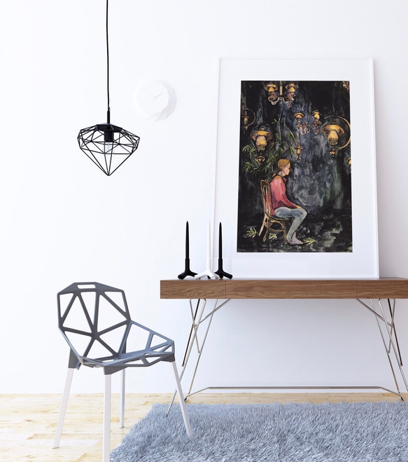 フィンランドの水彩画 魅惑的」 A3 H297×W420mm 