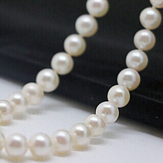 花株級 真珠 大玉ホワイトネックレス 8mm