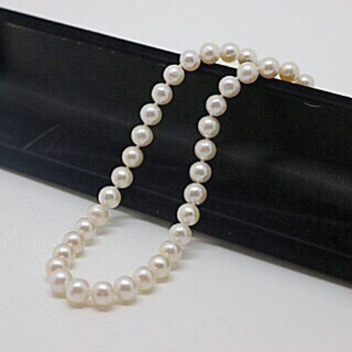花株級 真珠 大玉ホワイトネックレス 8mm ネックレス・ペンダント
