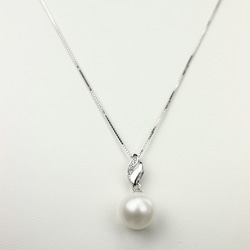 真珠ネックレス 一粒パールネックレス 天然ホワイトカラー 3枚目の画像