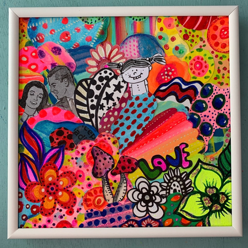 手描き絵✴︎コラージュ原画#1 希望の虹 イラスト TAO 通販 10272315