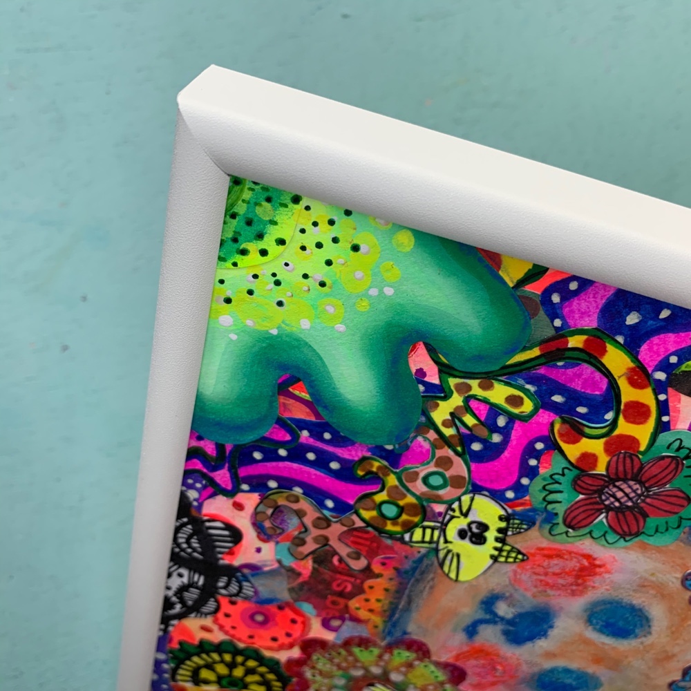 手描き絵✴︎コラージュ原画#2 romance Flower❤︎