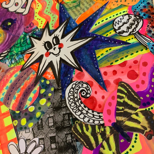 手描き絵✴︎コラージュ原画#25 jori jori jori その他アート