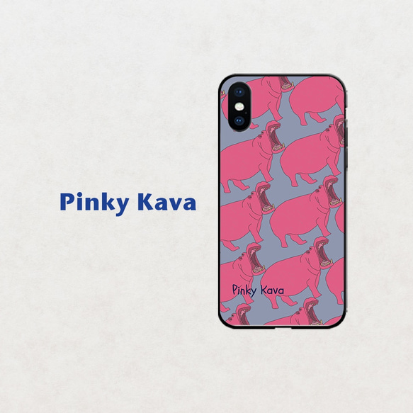 【Pinky Kava】 ふじ色  スマホケース　iphone android ほぼ全機種対応 1枚目の画像