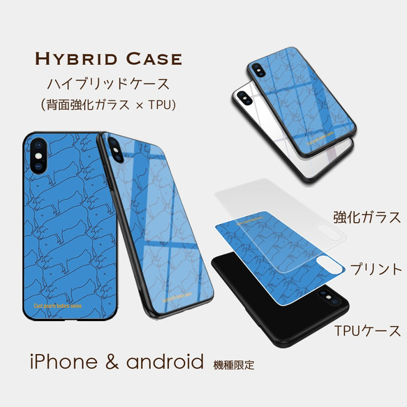 【豚と真珠】ターコイズ  スマホケース　iphone android ほぼ全機種対応 3枚目の画像