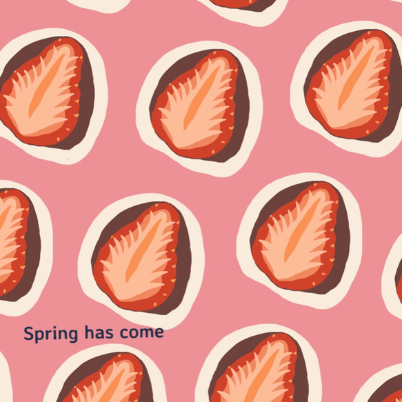 【春のイチゴ大福】苺 　スマホケースiphone android ほぼ全機種対応 4枚目の画像