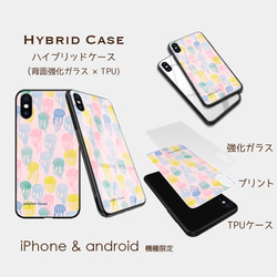 【クラゲの森】ピンク 　スマホケースiphone android ほぼ全機種対応 3枚目の画像