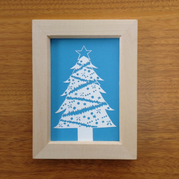 切り絵「クリスマスツリー」 切り絵 しろうさぎ 通販 8178080｜Creema