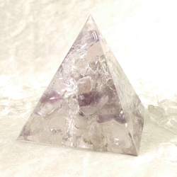 【再販 増量版】アメジスト/ローズクォーツ/水晶  ピラミッドオルゴナイト 4枚目の画像