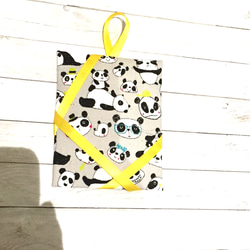 チェキ フォトフレーム パンダ のほほん メガネ イエロー 送料無料