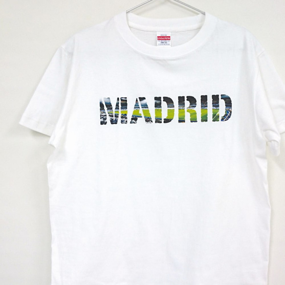 MADRID　コットンTシャツ　白 1枚目の画像