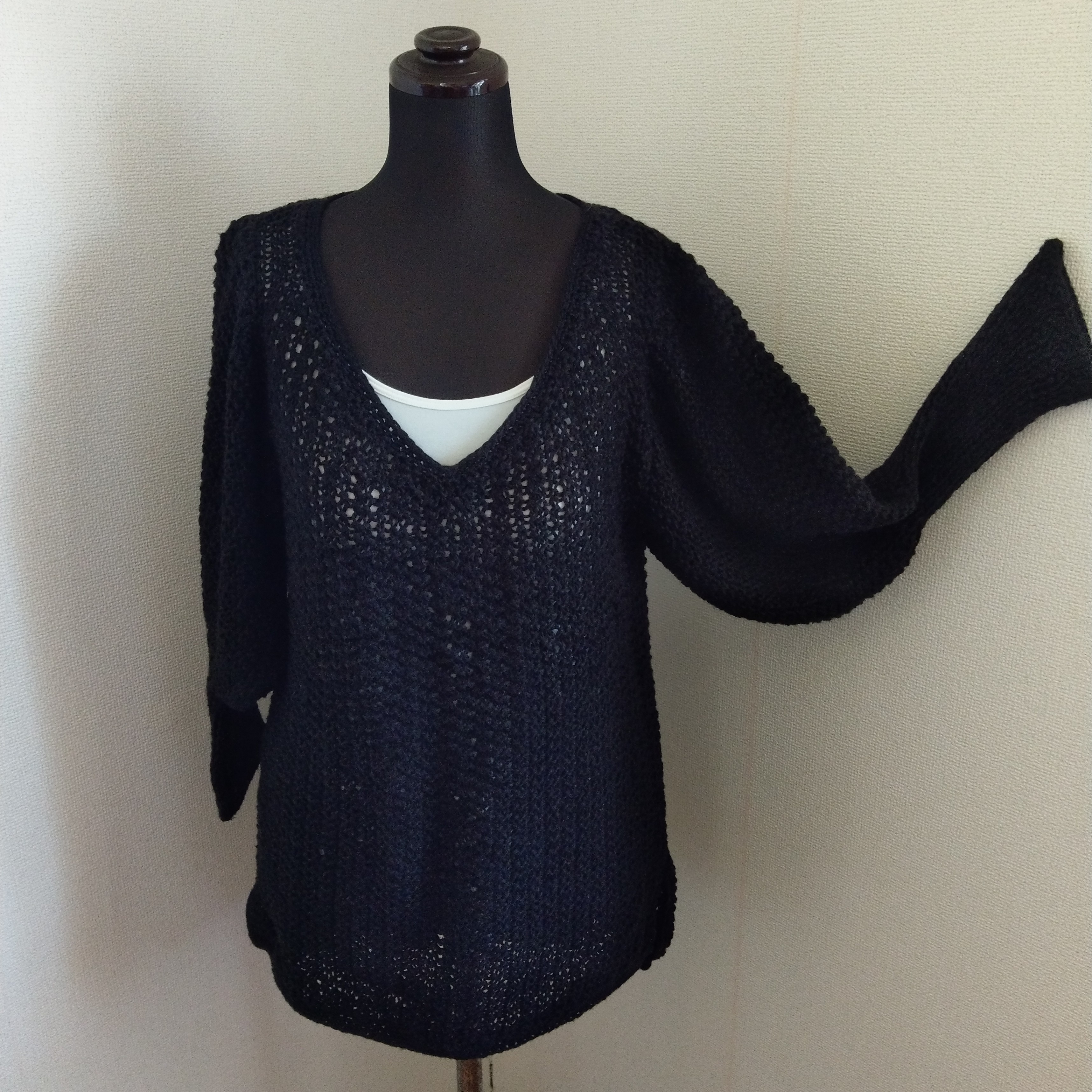 袖タップリ提灯のプルオーバー