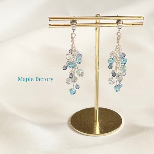 人気アイテムランキング(新品)  k18/k10/14kgf】アバロンシェル/クリスタル/ローゼンジ ピアス