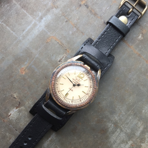 Jack Ⅱ Combination ベージュ文字盤×ブラックベルト(受注生産品