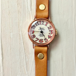 9800日元駝色☆Creema免費送貨起來的手工手錶斯特拉24毫米底價限制的3/5“ 第1張的照片