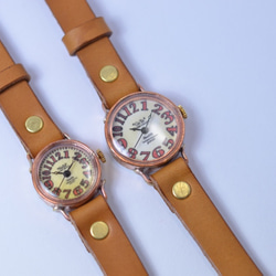9800日元駝色☆Creema免費送貨起來的手工手錶斯特拉24毫米底價限制的3/5“ 第10張的照片