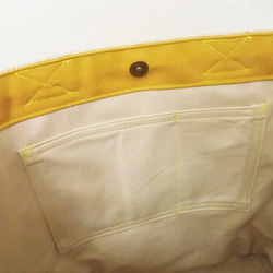 コーヒー 麻袋バッグ　ＬＬ　 大きめトートバッグ 　エチオピア　８号黄色帆布 　豆袋をリメイクした麻バッグ 8枚目の画像