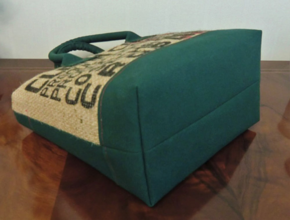 コーヒー 麻袋バッグ　ＳＷ　トートバッグ　ガテマラ　帆布 　豆袋をリメイクした麻バッグ 8枚目の画像