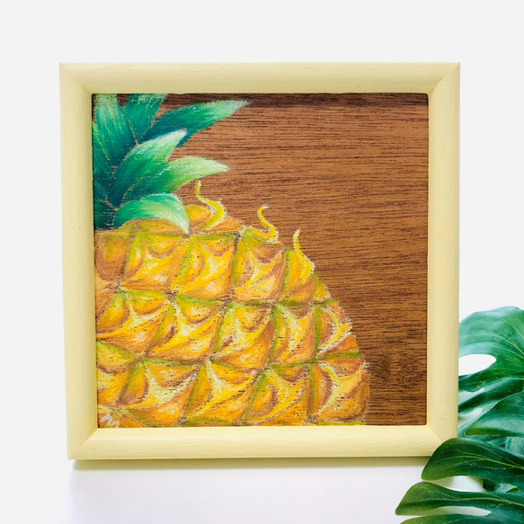 ハワイアンなキッチンにぴったり！ハワイアンチョークアートでパイナップル 2枚目の画像