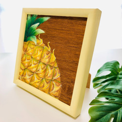 ハワイアンなキッチンにぴったり！ハワイアンチョークアートでパイナップル 3枚目の画像
