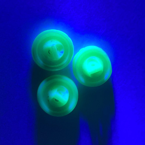 送料無料】1個 ウランガラス チェコ製 アンティーク ヴィンテージ