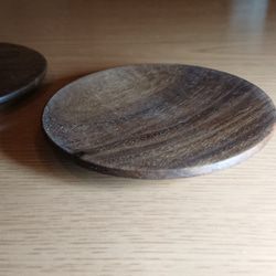 木のお皿  豆皿  ブラックウォールナット  木製 1枚目の画像