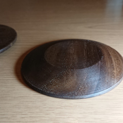 木のお皿  豆皿  ブラックウォールナット  木製 2枚目の画像