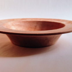 木のお皿  リム皿 カエデ  木製（ 直径 約23.5センチ  高さ約4.5センチ） 3枚目の画像
