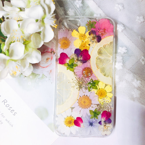 押し花iPhoneケース 押し花スマホケース 押し花ケース スマホケース 