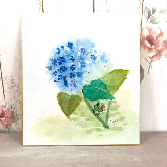 絵画生き物花作品