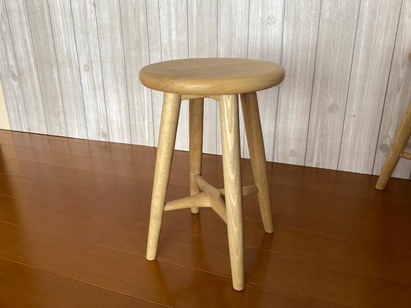 Round round stool　丸い丸いスツール　H＝420　チェアー 2枚目の画像