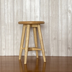 Round round stool　丸い丸いスツール　H＝420　チェアー 7枚目の画像