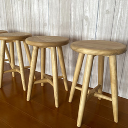 Round round stool　丸い丸いスツール　H＝420　チェアー 6枚目の画像