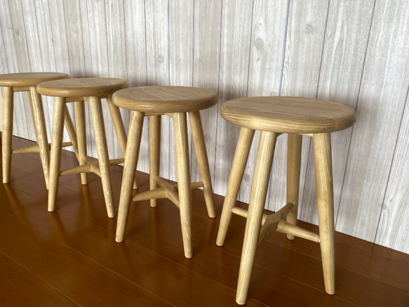 Round round stool　丸い丸いスツール　H＝420　チェアー 6枚目の画像