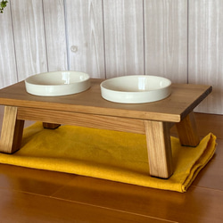 日本のペットのちゃぶ台（テーブル）　餌台 3枚目の画像