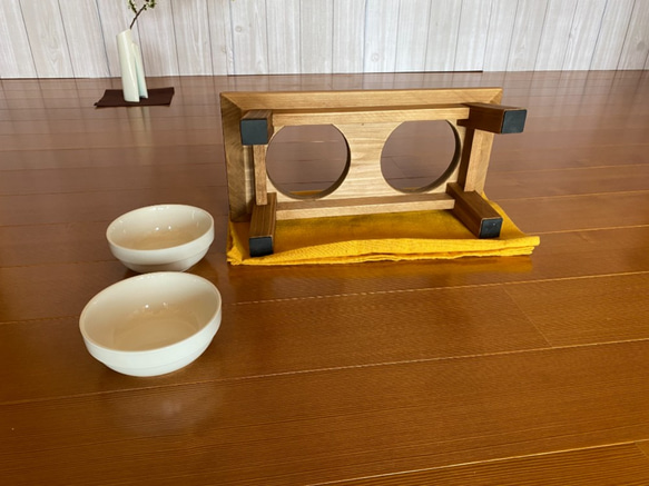 日本のペットのちゃぶ台（テーブル）　餌台 4枚目の画像