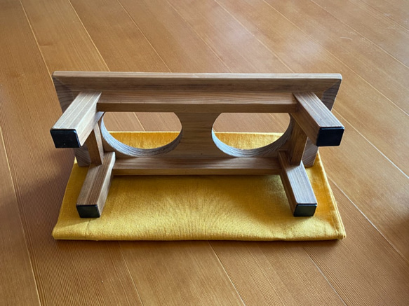 日本のペットのちゃぶ台（テーブル）　餌台 5枚目の画像