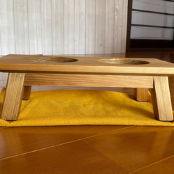 日本のペットのちゃぶ台（テーブル）　餌台 6枚目の画像