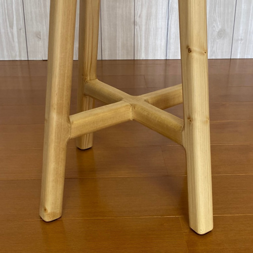 High stool without corners 角のないハイスツール H＝600 椅子