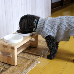 ペットのちゃぶ台　小型犬用（テーブル）　餌台 8枚目の画像