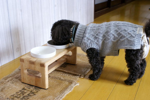 ペットのちゃぶ台　小型犬用（テーブル）　餌台 8枚目の画像