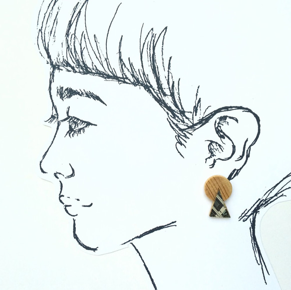 クリップイヤリング　ピアス変更可能『coppa de earring』 4枚目の画像