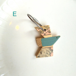 木材和報紙鑰匙扣“ coppa de keychain” 第5張的照片