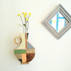 壁掛け一輪挿し『coppa　flower　vase』小さめサイズ 2枚目の画像