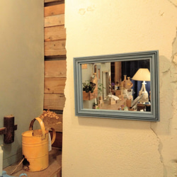 您可以選擇鏡子或玻璃“線框”藍灰色 第2張的照片